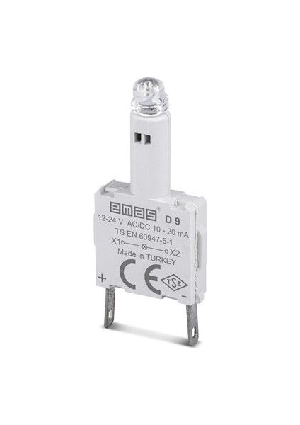 Yedek Led'li 12-30V Ac/dc Yeşil Sinyal Blok