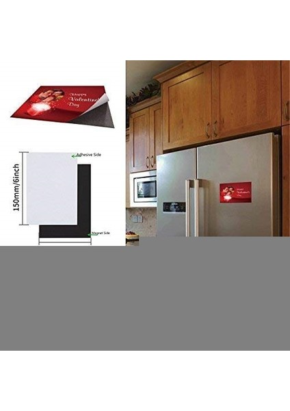 Kendinden Yapışkanlı Fotoğraf Magneti 10CM X15CM Magnet Mıknatıs (6 adet ) fiyatları