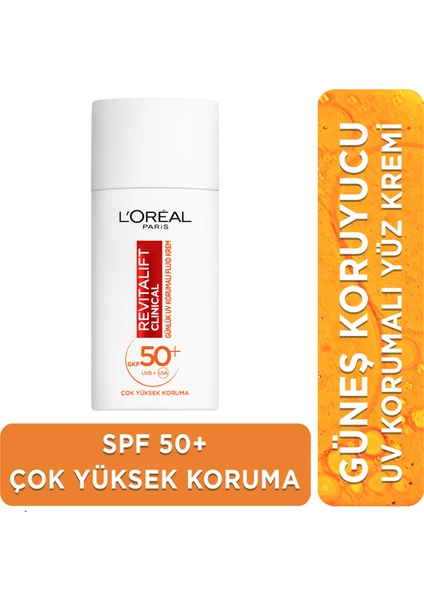 Revitalift Clinical Spf 50+ Günlük Yüksek Uv Korumalı Yüz Güneş Kremi 50ml