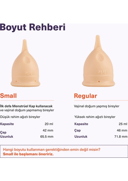 Adet Kabı Regl Kabı Menstrüel Kap Menstrual Cup (2'li Paket) Yumuşak Alman %100 Medikal Silikon