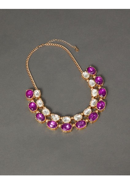 Taşlı Kolye Fuşya fiyatları