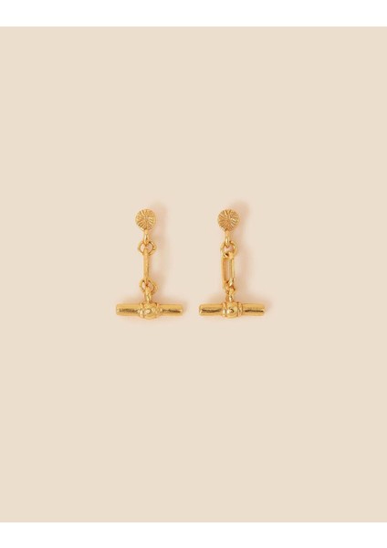 Z Koleksiyonu Modern Heirloom Tbar Küpe Altın Kaplama modelleri