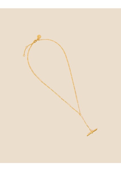 Z Koleksiyonu Moder T Kolye Altın Kaplama fiyatları