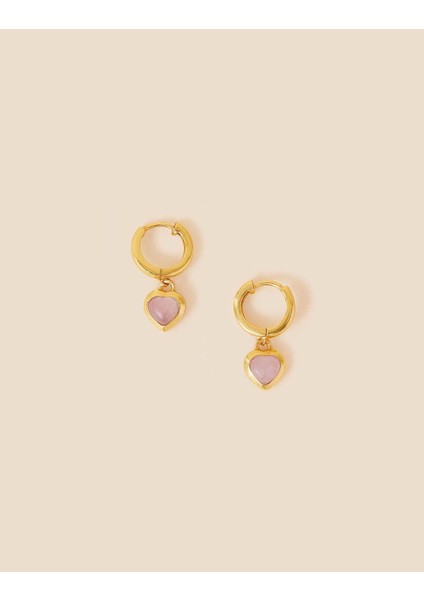 Z Koleksiyonu Quartz Taşlı Altın Kaplama Küpe modelleri