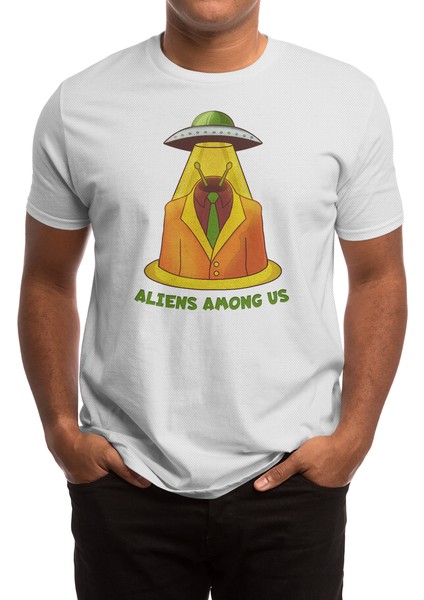 Alien And Ufo Beyaz Spor Tişört