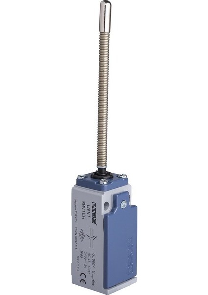 L51 Metal Gövde 7 mm Küt Metal Uç Metal Yay Kol Ani Hareketli 1no+1nc Sınır Şalter fiyatları