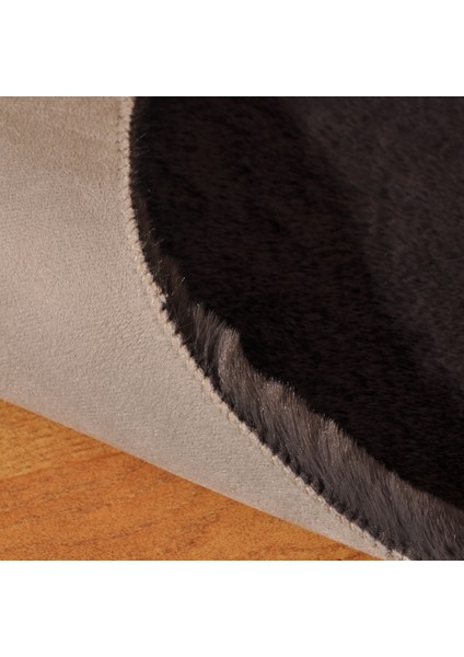 Rex Tavşanı Dekoratif Çift Kafa Peluş Post Antrasit (Tüy Yüksekliği 22 Mm) indirimleri