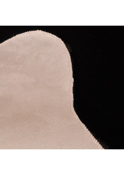 Rex Tavşanı Dekoratif Çift Kafa Peluş Post Siyah (Tüy Yüksekliği 22 Mm) indirimleri