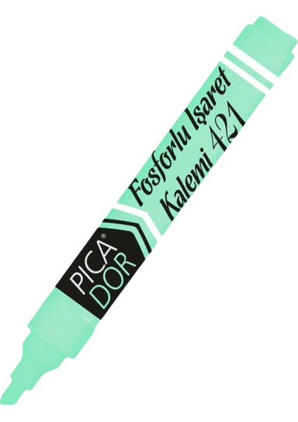 Fosforlu Kalem 421 Pastel Yeşil 1 Adet