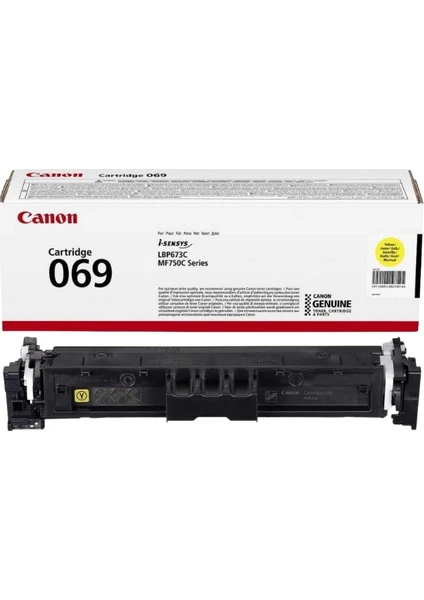 LBP673CDW MF752CDW MF754CDW 5091C002 CRG-069 Sarı Orijinal Toner 2100 Sayfa