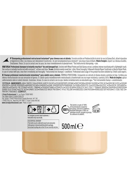 LOREAL Serie Expert Absolut Repair Onarıcı Şampuan 500ml fiyatları