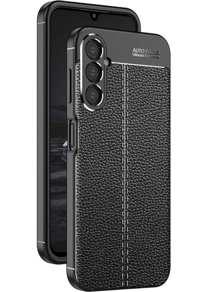 Galaxy A14 Kılıf Deri Desenli Kamera Korumalı Silikon