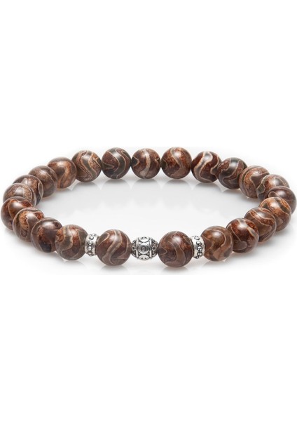 Tibet Akiği Doğal Taş Bileklik