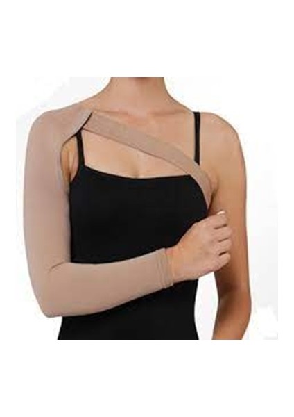 Bilekten Omuza Askılı Ccl1 (Hafif Basınç) Düz Örme Lenfödem Kolluğu