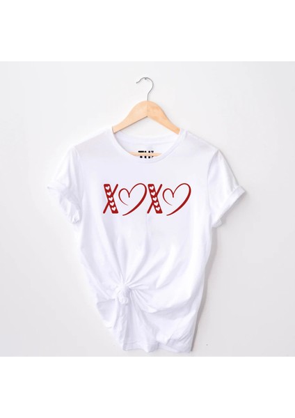 Xoxo Sevgililer Günü Kalp Tişört modelleri