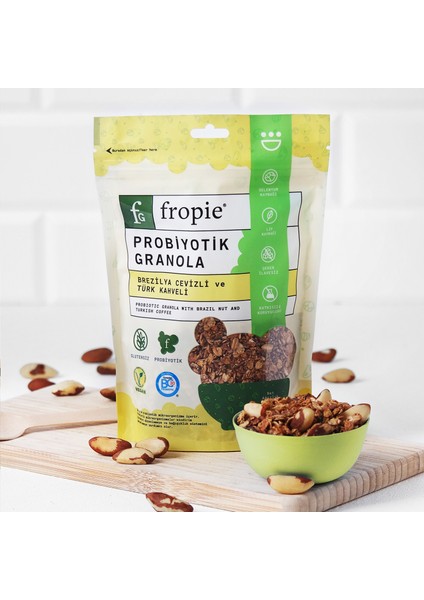 Glutensiz Brezilya Cevizi & Türk Kahveli Probiyotik Granola - 200 g