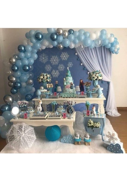 Hts Store Frozen Elsa Anna Balon Zincir Seti 100 Adet Balon Elsa Anna Doğum Günü Için Balon Zincir
