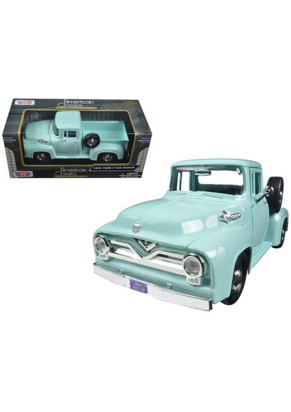 Koleksiyonerler Için 1955 Model Ford F-100 Pickup 1:24 Ölçek