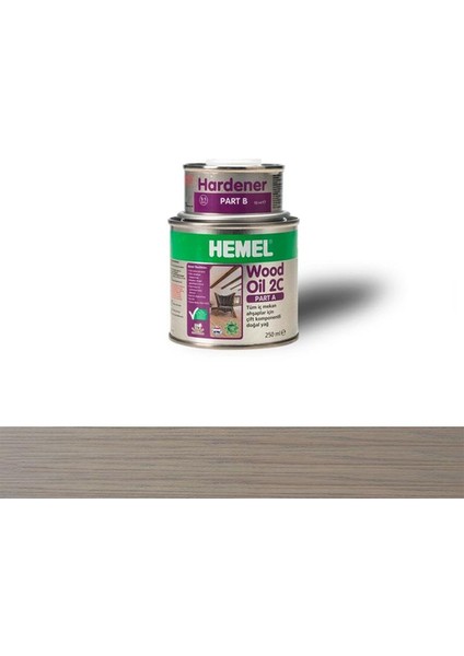 15747 Wood Oil 2c Ahşap Için Doğal Yağ 300ML Blue Grey
