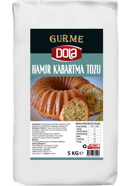 Glutensiz Hamur Kabartma Tozu 5 kg