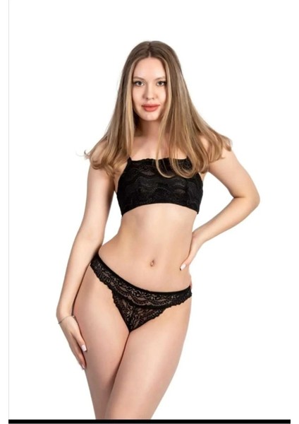 Lucy Girls Kadın Fantezi Sütyen Bralet Külot Dantelli Büstiyer Iç Giyim Iç Çamaşırı