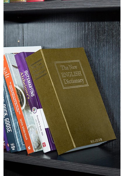 Kitap Görünümlü Gizli Kasa Kahverengi