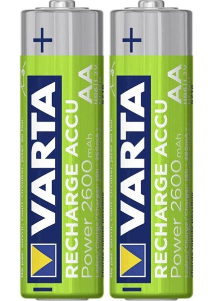 2600MAH Aa Şarjlı Kalem Pil