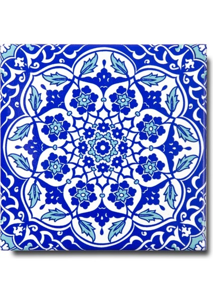 Ikbal Çini Seramik 10X10 Desenli Mozaik Karo 5'li 1 Paket ICS46