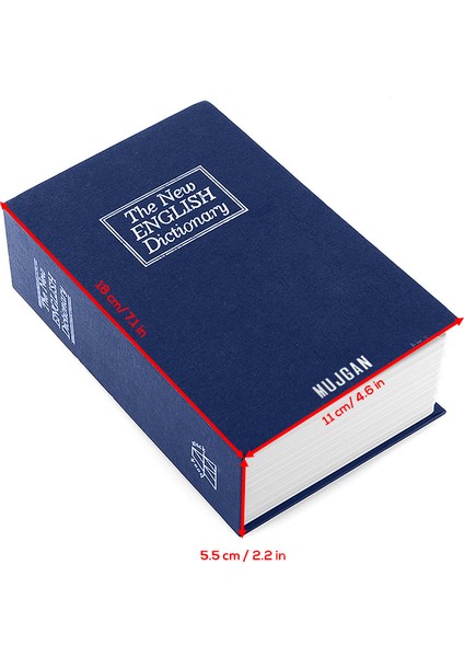 Kitap Görünümlü Gizli Kasa Lacivert