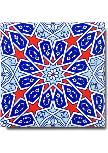 Ikbal Çini Seramik 10X10 Desenli Mozaik Karo 5'li 1 Paket ICS45