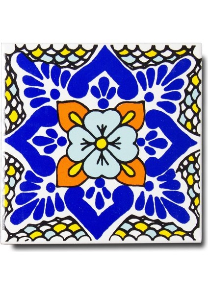 Ikbal Çini Seramik 10X10 Desenli Porselen Karo 5'li 1 Paket ICS15