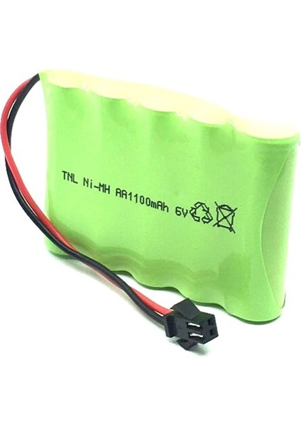 6V 1100MAH Siyah Soketli Oyuncak Araba Pili modelleri