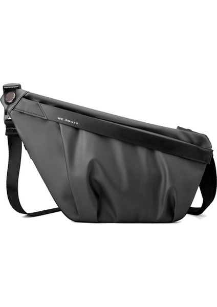 Erkek Askılı Sırt Çantası Sıçramaya Dayanıklı Naylon Kumaş Fanny Pack Ayarlanabilir Omuz Askısı (Yurt Dışından)