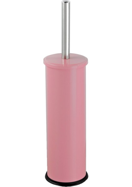 Dekoratif Klozet Fırça Seti Pembe 36CM
