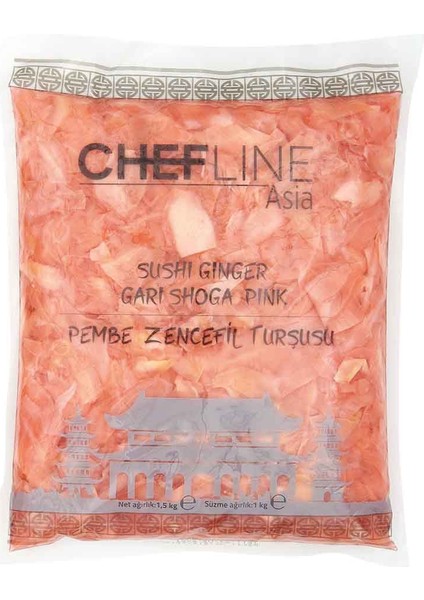 Pink Gari Shoga (Pembe Zencefil Turşusu) 1,5 kg