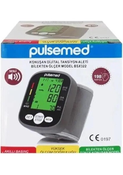 BSX322 Bilekten Ölçer Konuşan Dijital Tansiyon Aleti