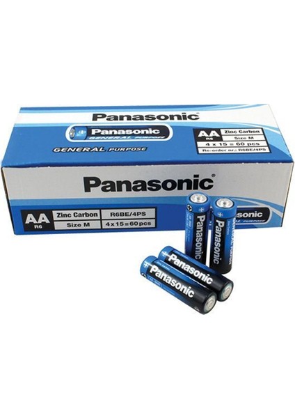 Aa Kalem Pil 60 Adet Çinko Karbon Pil