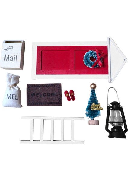 Çocuk Dollhouse Noel Çocuk Hediyeleri 1/6 1/12 Bebek Ev Dekor Mini (Yurt Dışından)