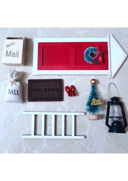 Çocuk Dollhouse Noel Çocuk Hediyeleri 1/6 1/12 Bebek Ev Dekor Mini (Yurt Dışından) modelleri