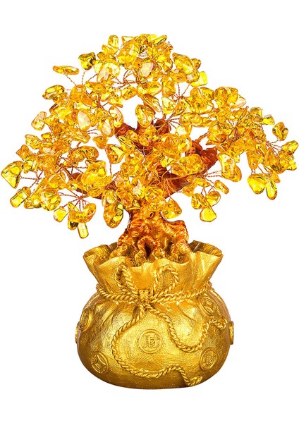 Para Tree Feng Shui Şanslı Ağaç Yapay Ağaçlar Ofis Masa El Sanatları (Yurt Dışından)