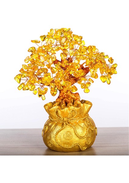 Para Tree Feng Shui Şanslı Ağaç Yapay Ağaçlar Ofis Masa El Sanatları (Yurt Dışından) modelleri