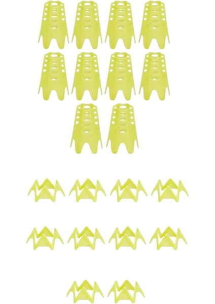 20 Parça Taşınabilir Golf Simülatörü Tees Golf Tees Ofis Evi Sarı Küçük Sarı (Yurt Dışından)