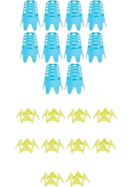 20 Parça Taşınabilir Golf Simülatörü Tees Golf Tees Ofis Açık Sarı İçin Istikrar (Yurt Dışından)