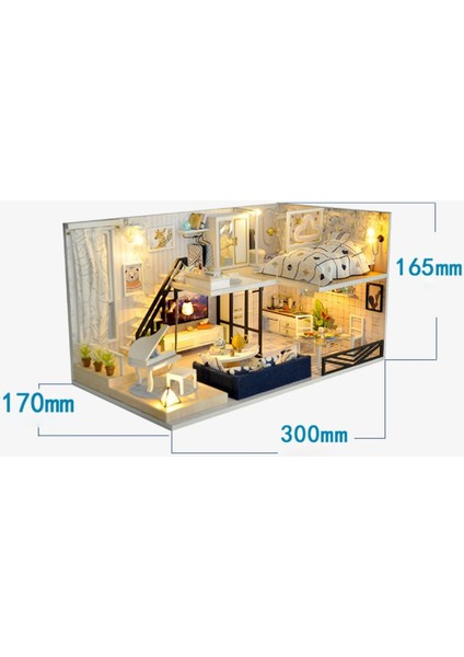 Dollhouse Minyatür Mobilya, Dıy Dollhouse LED Işık ve Mobilya 1:24 (Yurt Dışından) fırsatları