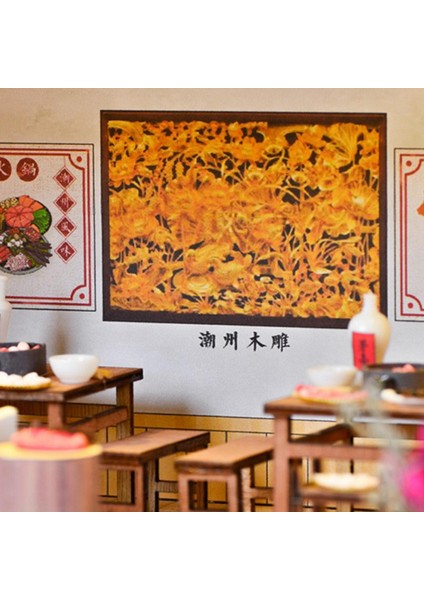 Çin Sığır Eti Hotpot Restoran Ahşap Model Kitleri (Yurt Dışından)
