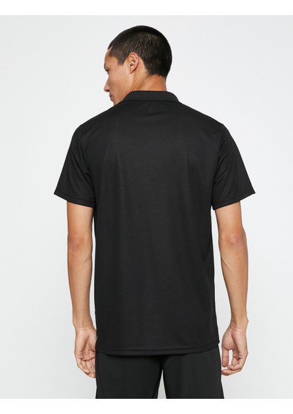 Basic Tişört Polo Yaka Düğmeli Kısa Kollu Hızlı Kuruyan Kumaş modelleri