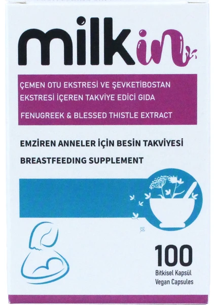 milkin 100 Kapsül - Anne Sütünü Artırmayı Destekleyen Gıda Takviyesi