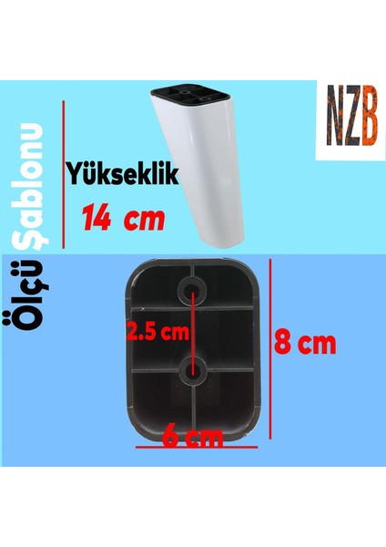 Lüks Mobilya Kanepe Sehpa Tv Ünitesi Koltuk Ayağı 14 cm Beyaz Oval Baza Ayak fiyatları