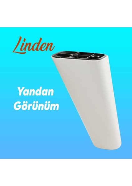 Lüks Mobilya Kanepe Sehpa Tv Ünitesi Koltuk Ayağı 14 cm Beyaz Oval Baza Ayak indirimleri