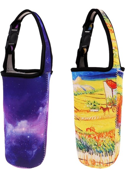 2x Tumbler Taşıyıcı Tutucu Kahve Kupaları Açık Kamp Bisiklet Menekşe Alanı Için Kapak (Yurt Dışından)